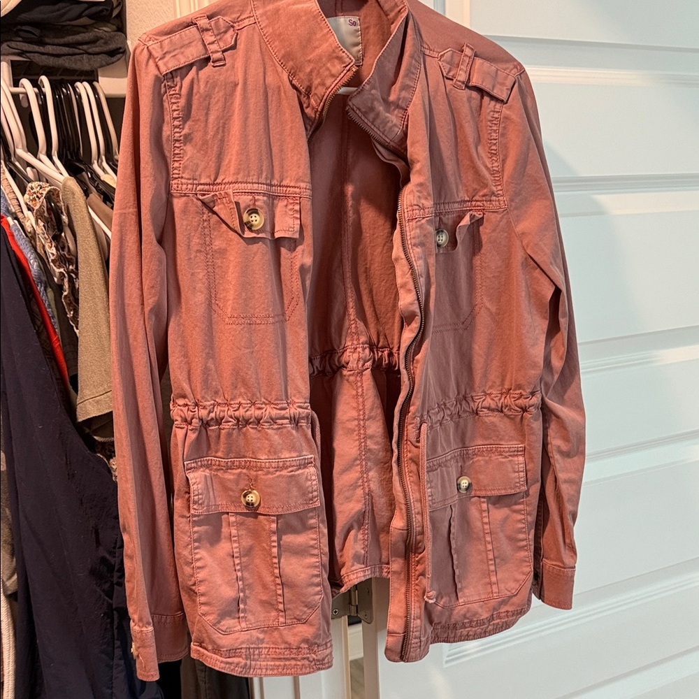 Chic Pink Utility Jacket
